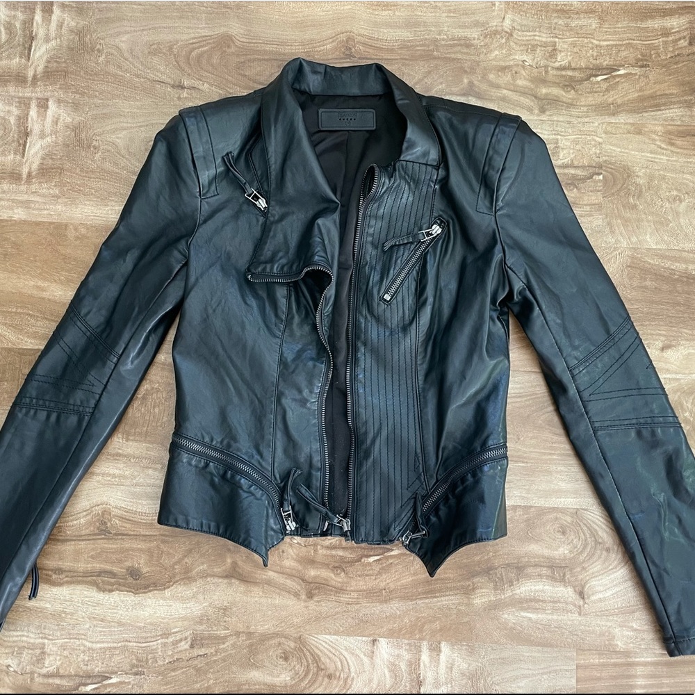 Blanknyc Black Faux Leather Moto Jacket